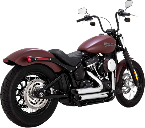 Vance & Hines - Vance & Hines Shortshots Staggered Exhaust System - Chrome - 17233