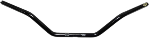Flanders - Flanders 1in. Flat Track Custom Bend Handlebar - Knurled and Drilled - Black - 650-48596