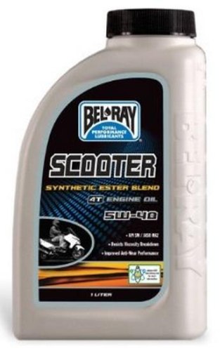 Bel-Ray - Bel-Ray Scooter Synthetic Ester Blend 4T Engine Oil - 5W40 - 1L. - 99429-B1LW
