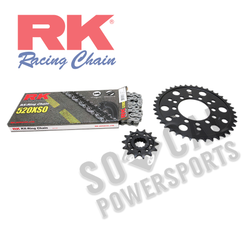 RK - RK Quick Acceleration Chain Kit with Steel Sprocket - Natural - 2068-980E
