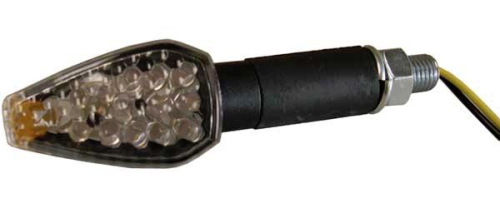 DMP - DMP LED Marker Lights - 9 LED - Black Long Stalk New Arrow Body - Amber Lens - 900-0081