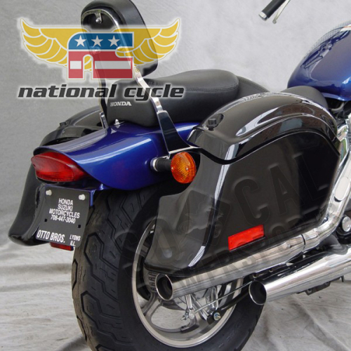 National Cycle - National Cycle Cruiseliner Pocket Back Saddlebag - Red Reflectors - N1100