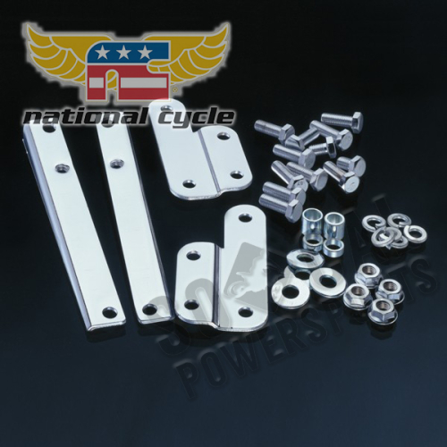 National Cycle - National Cycle Heavy Duty Wide Frame Windshield Mount Kit - KIT-CHQ