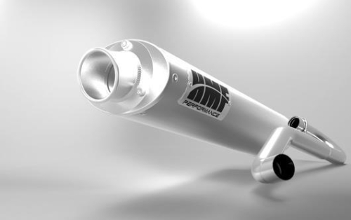 HMF Engineering - HMF Engineering Performance Series Full System Exhaust - Side Mount - Brushed - Turn Down Brushed - 026214606071