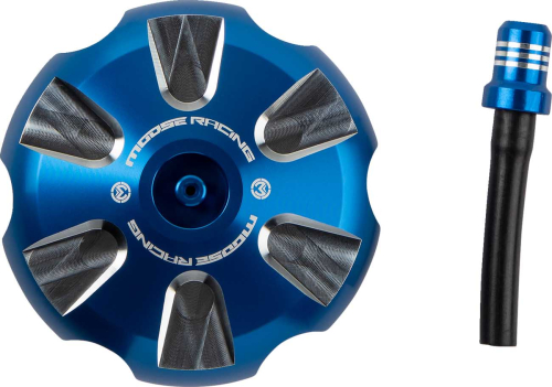 Moose Racing - Moose Racing Colored Gas Caps - Aluminum - Blue - T03-5116L