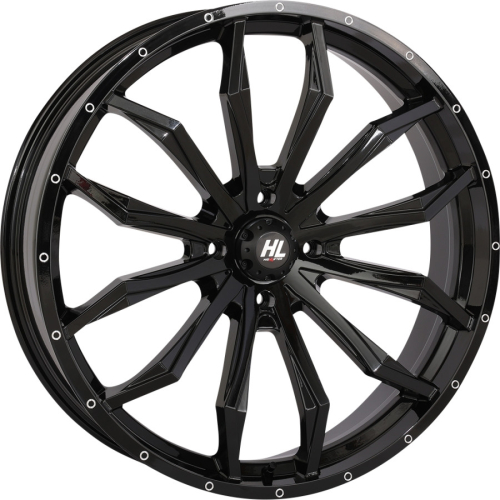 High Lifter Products - High Lifter Products HL21 Front/Rear Wheel - 22x7 - 4+3 Offset - 5/4.5 - Gloss black - 24HL21-1245