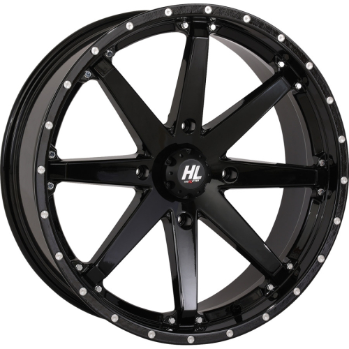 High Lifter Products - High Lifter Products HL10 Front/Rear Wheel - 14x7 - 5+2 Offset - 4/137 - Gloss Black - 14HL10-1237