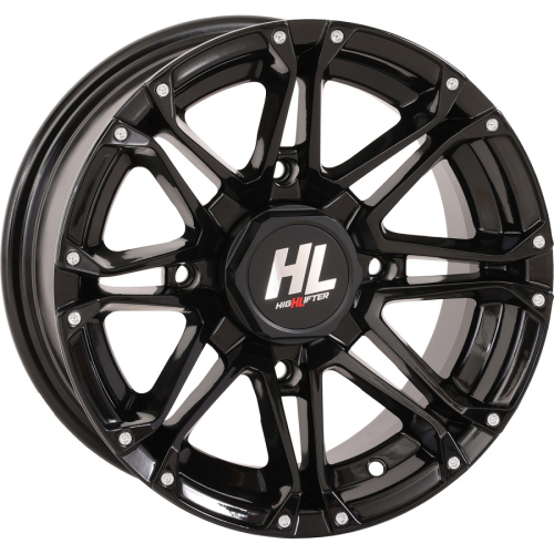 High Lifter Products - High Lifter Products HL3 Front/Rear Wheel - 12x7 - 4+3 Offset - 4/156 - Gloss Black - 12HL03-1256