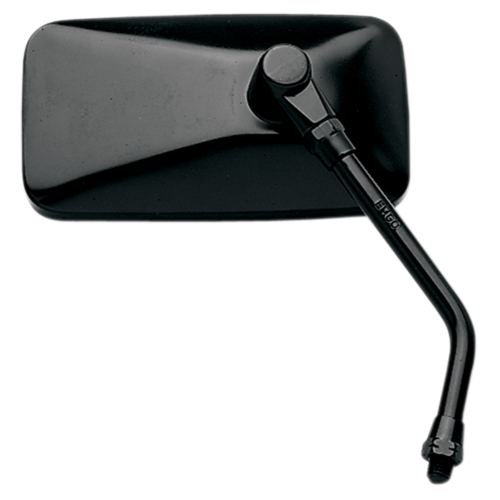 Emgo - Emgo Universal Cruiser Mirror - Stamped Steel, Black, 10mm Thread Right - 20-42447