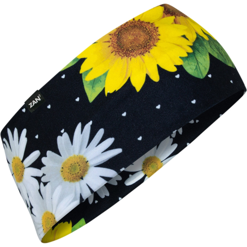 Zan Headgear - Zan Headgear Sportflex Series Headband - HBL467 - Sunflower Fest - OSFM