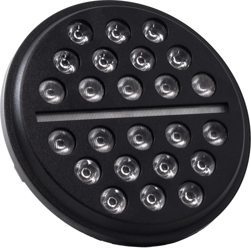 Letric Lighting Co. - Letric Lighting Co. 7in. Buck-Shot Style Multi-Mini LED Headlight - Black - LLC-LHC-7B