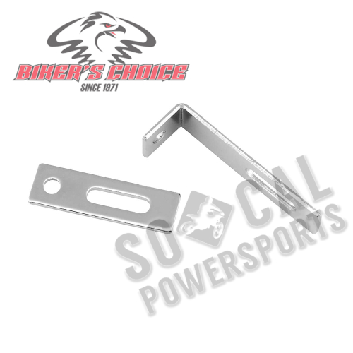 Bikers Choice - Bikers Choice Exhaust Support Brackets - Flat - 3in. Long, 7/8in. Wide - 492825