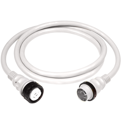 Marinco - Marinco 50Amp 125/250V Shore Power Cable - 25' - White