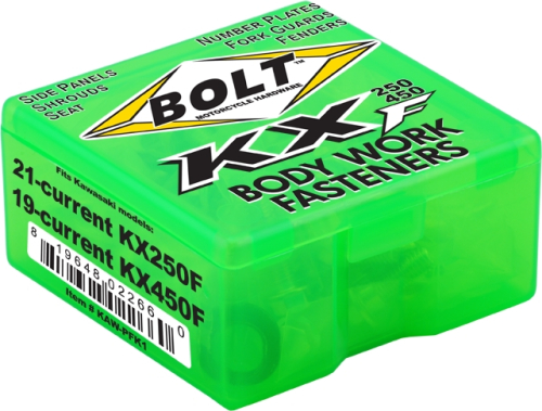 Bolt MC Hardware - Bolt MC Hardware Full Plastic Fastener Kit - KAW-PFK1