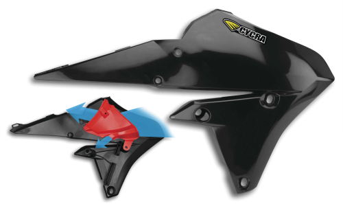 Cycra - Cycra Powerflow Intake Radiator Shrouds - Black - 1CYC-1779-12