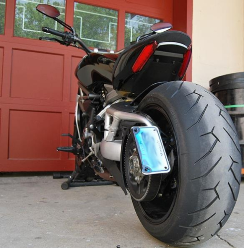 New Rage Cycles - New Rage Cycles Side Mount License Plate - XD-SIDE