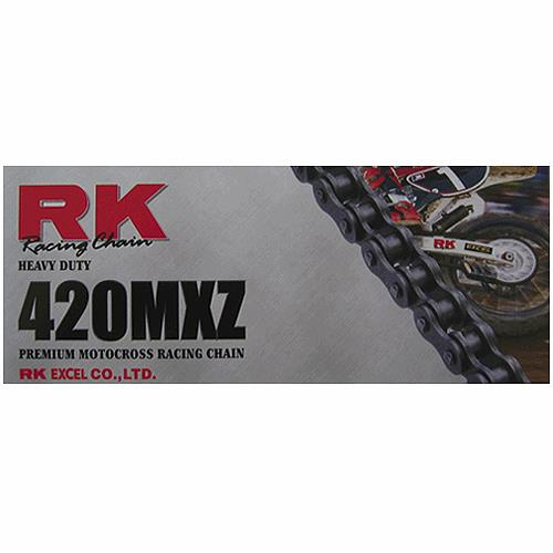 RK - RK 420 MXZ Non-Sealed Mini Racing Chain - 110 Links - Natural - 420MXZ-110