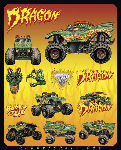 DCOR - DCOR Decal Sheet - Dragon - 40-90-202