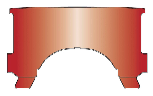 National Cycle - National Cycle Replacement Notched Lower Windows for Heavy Duty Windshields - Red - 23011