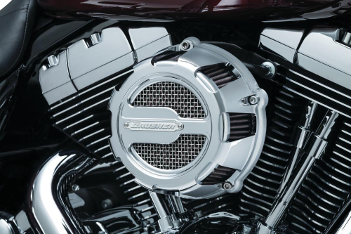 Kuryakyn - Kuryakyn Crusher Maverick ECE Compliant Air Cleaner Assembly - Chrome - 9387