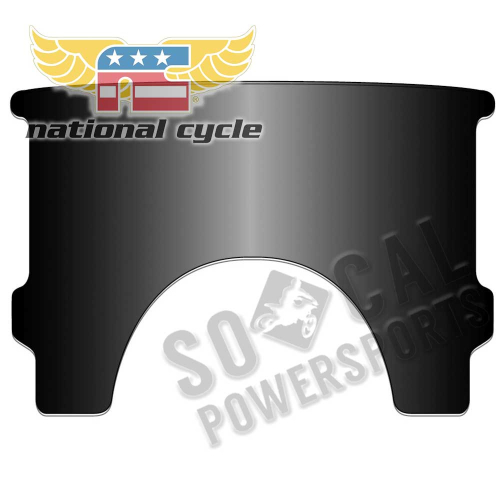 National Cycle - National Cycle Replacement Lower Window for Heavy Duty Windshield - Touring/Chopped - Black - 23023