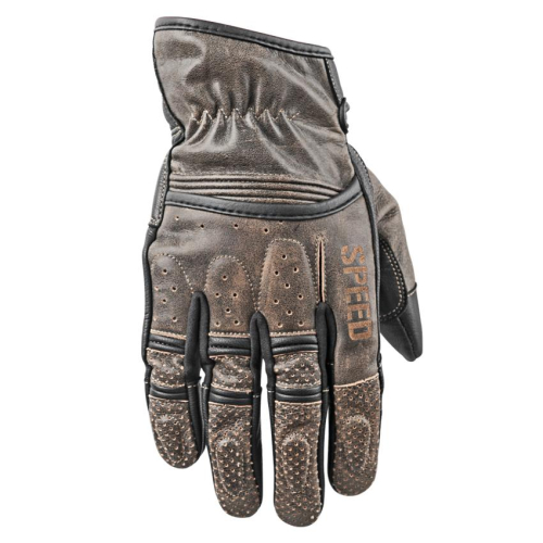 Speed & Strength - Speed & Strength Rust and Redemption Leather Gloves - 878626 - Distressed Olive - Small