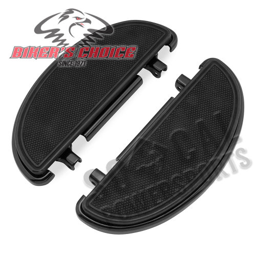Bikers Choice - Bikers Choice Half-Moon Floorboards - Black - 480623