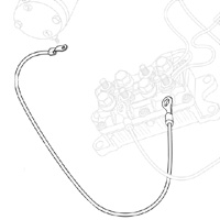 Warn - Warn Cable for 2.5ce/2.5ci Winch - 6Ga. - Yellow - 96in. - 69651