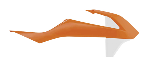 Acerbis - Acerbis Radiator Shroud - Orange/White - 2685961362