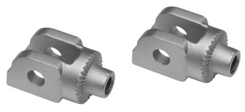 Kuryakyn - Kuryakyn Splined Footpeg Adaptor Mounts - Silver - 8902