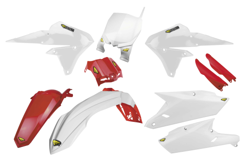 Cycra - Cycra Powerflow Body Kit - White/Red - 1CYC-9312-42R