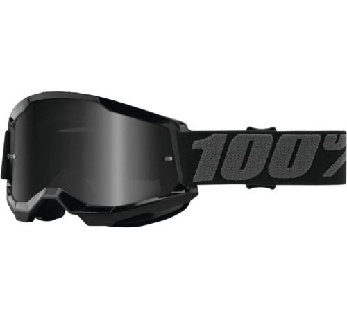 100% - 100% Strata 2 Sand Goggles - 50030-00001 - Black / Smoke Lens - OSFM