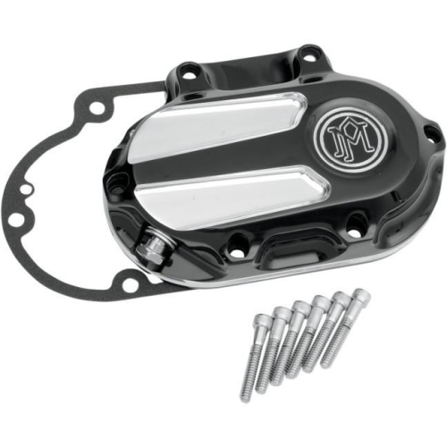 Performance Machine - Performance Machine Scallop 6 Speed Cable Transmission Side Cover - Platinum Cut - 0066-2030-BMP