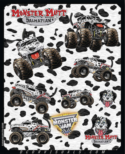 DCOR - DCOR Decal Sheet - Monster Mutt Dalmation - 40-90-205