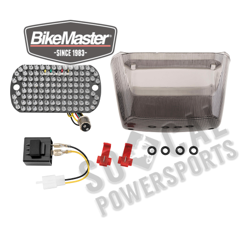 BikeMaster - BikeMaster Integrated Taillight - Smoke Lens - 261781