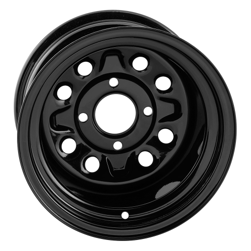 QuadBoss - QuadBoss Steely Wheel - 12x7 - 2+5 - 4/110 - Black - RT-FC0173127110BLD