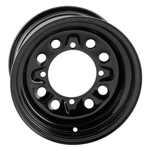 QuadBoss - QuadBoss Steely Wheel - 12x7 - 4+3 - 4/156 - Black - RT-FC0175127156BLA