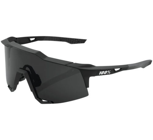100% - 100% Speedcraft Sunglasses - 60007-00001 - Soft Tact Black/Smoke Lens - OSFM