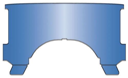 National Cycle - National Cycle Replacement Notched Lower Windows for heavy Duty Windshields - Blue - 23012