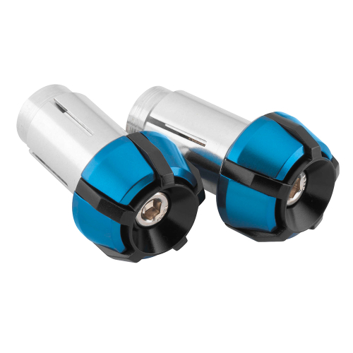 BikeMaster - BikeMaster Anti-Vibration Bar Ends - Black/Blue - 152153