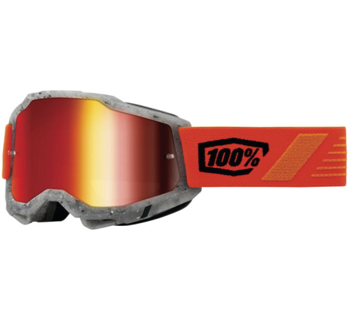 100% - 100% Accuri 2 Schrute Goggles - 50014-00017 - Schrute / Red Mirror Lens - OSFM