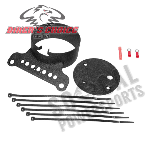 Bikers Choice - Bikers Choice Single Gauge Mount Kit - Black - 482824