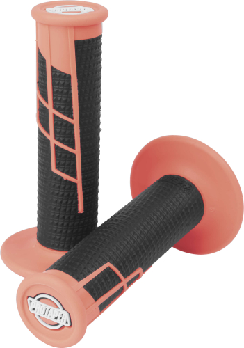 ProTaper - ProTaper Clamp-On Half Waffle Grips - Red/Black - 021660