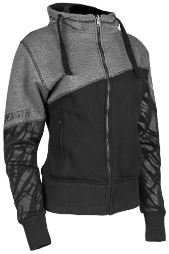 Speed & Strength - Speed & Strength Cat Outa Hell 2.0 Womens Armored Hoody - 1106-1403-0051 - Gray/Black - X-Small