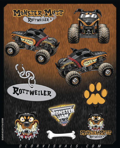 DCOR - DCOR Decal Sheet - Monster Mutt Rott - 40-90-204