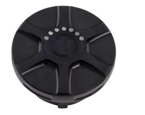 Performance Machine - Performance Machine Array Gas Cap with LED Fuel Light - Black Ops - 0210-2025ARY-SMB
