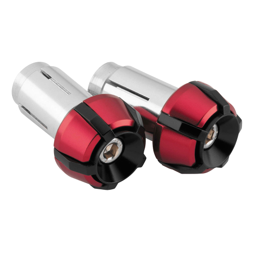 BikeMaster - BikeMaster Anti-Vibration Bar Ends - Black/Red - 152152