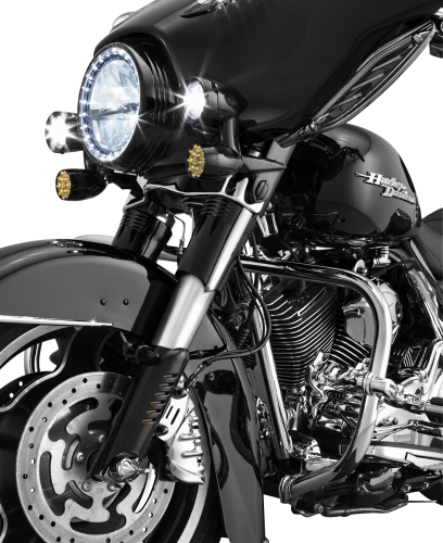 Kuryakyn - Kuryakyn Upper Fork Slider Covers - Black - 7211