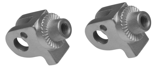 Kuryakyn - Kuryakyn Splined Footpeg Adaptor Mounts - Silver - 8906