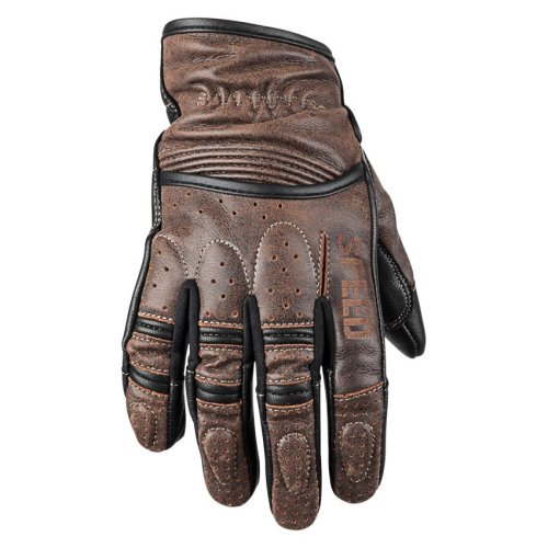 Speed & Strength - Speed & Strength Rust and Redemption Leather Gloves - 878621 - Distressed Dark Brown - Small